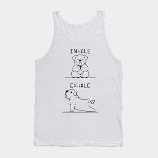 English bulldog yoga Tank Top